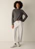 Cozy Brushed Terry Hug Funnel Neck Top