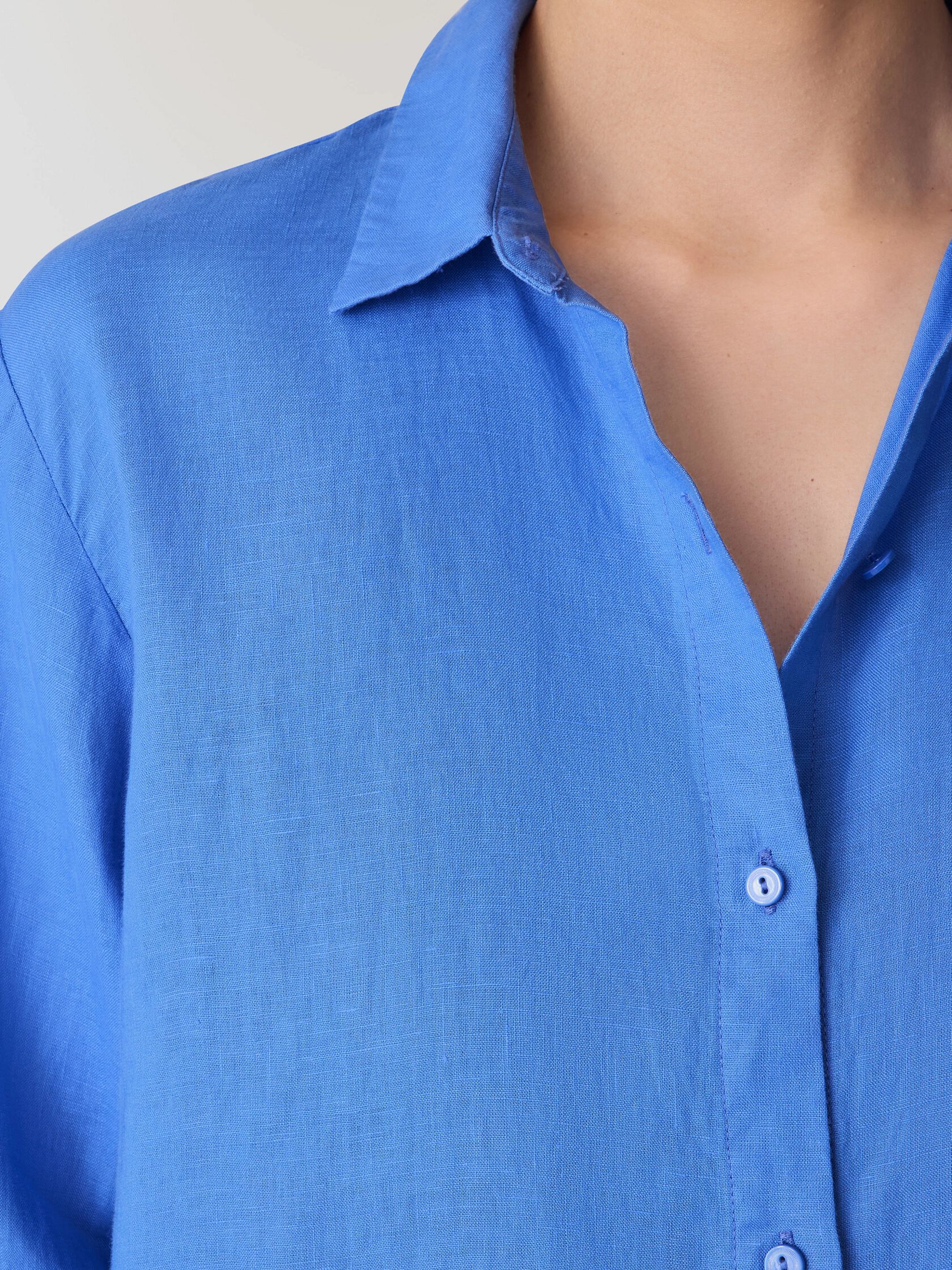 Organic Handkerchief Linen Classic Collar Shirt