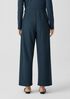 Boiled Wool Jersey Wide-Leg Pant