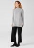 Italian Cashmere Turtleneck Long Top