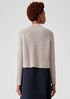 Merino Cropped Turtleneck Top in Regenerative Wool