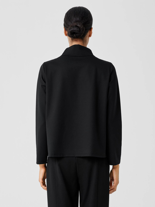 Lightweight Ponte Funnel Neck Top