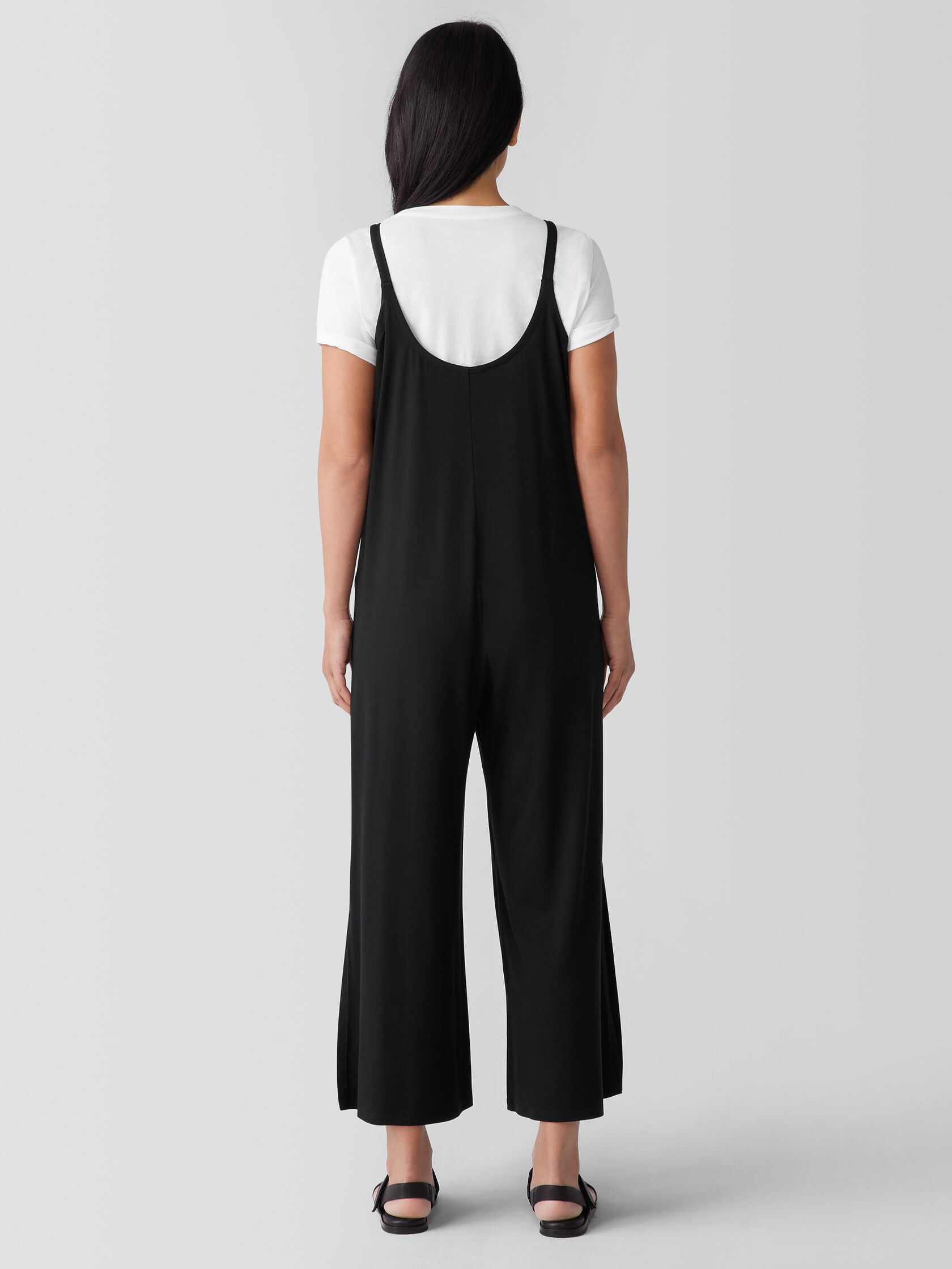 Fine Jersey Square Neck Jumpsuit