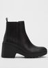 Kat Wedge Bootie in Leather