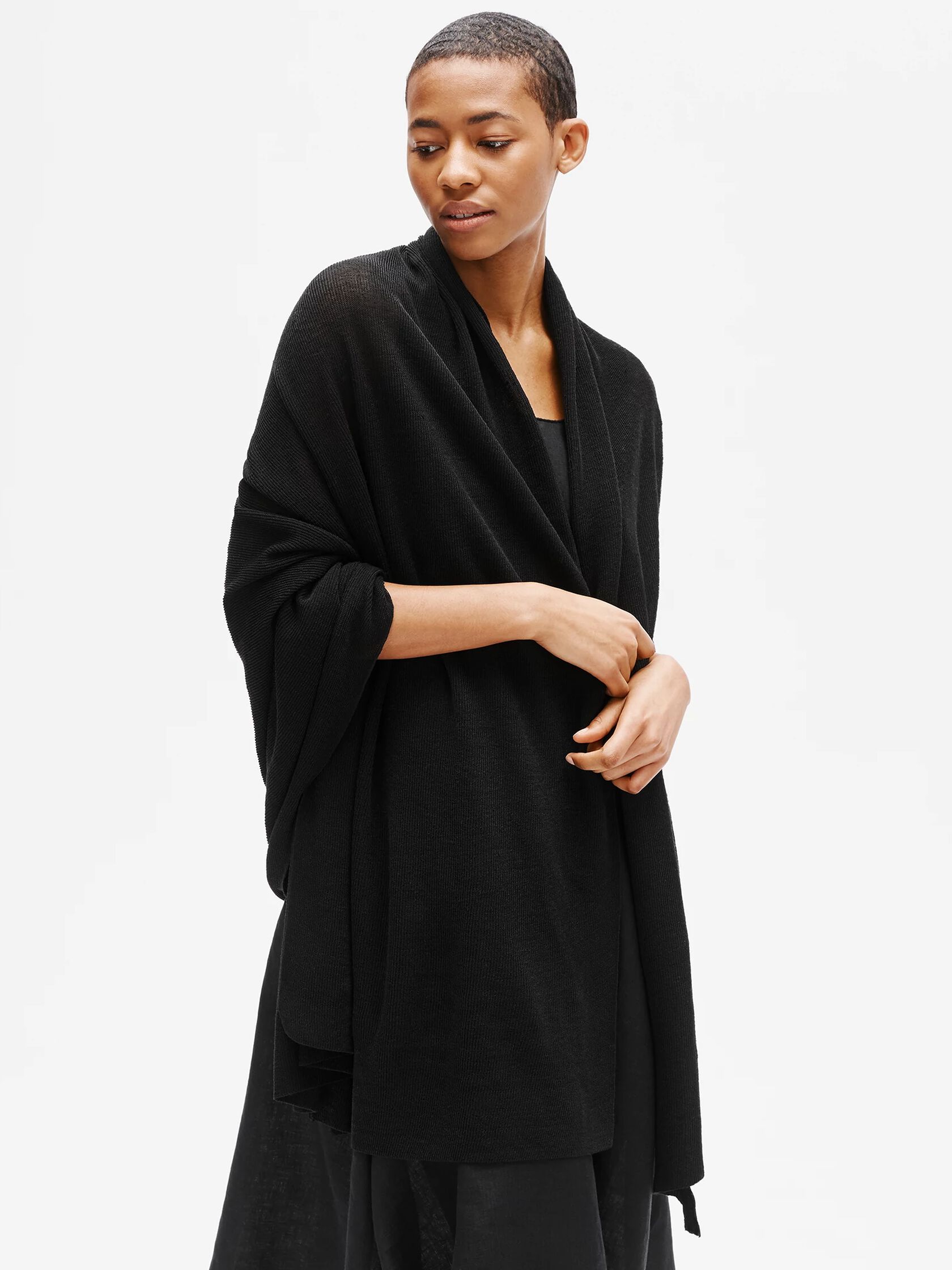 Organic Linen Crepe Wrap