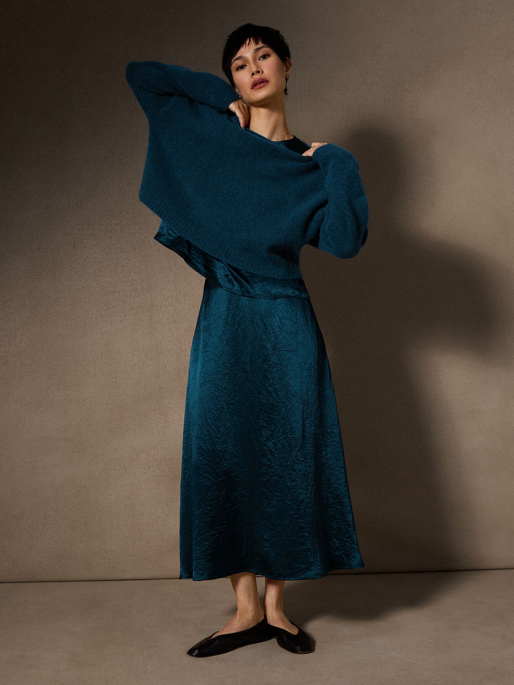 Cashmere Silk Bliss Crew Neck Top