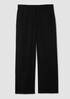 Stretch Wool Crepe Wide-Leg Trouser