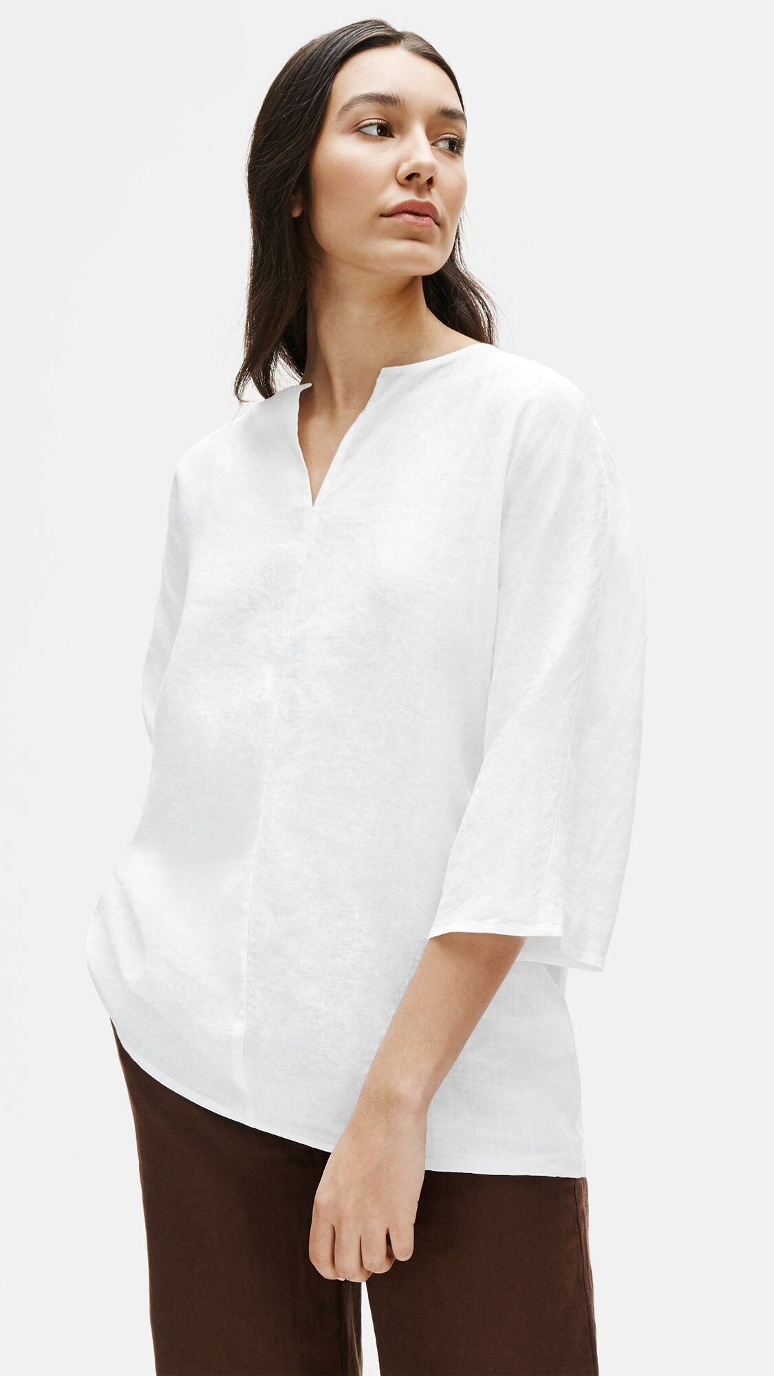 Eileen fisher white blouse 2025