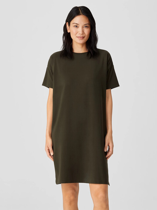Organic Pima Cotton Stretch Jersey T-Shirt Dress