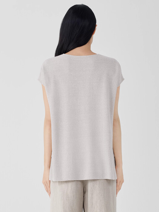 Organic Linen Cotton V-Neck Top