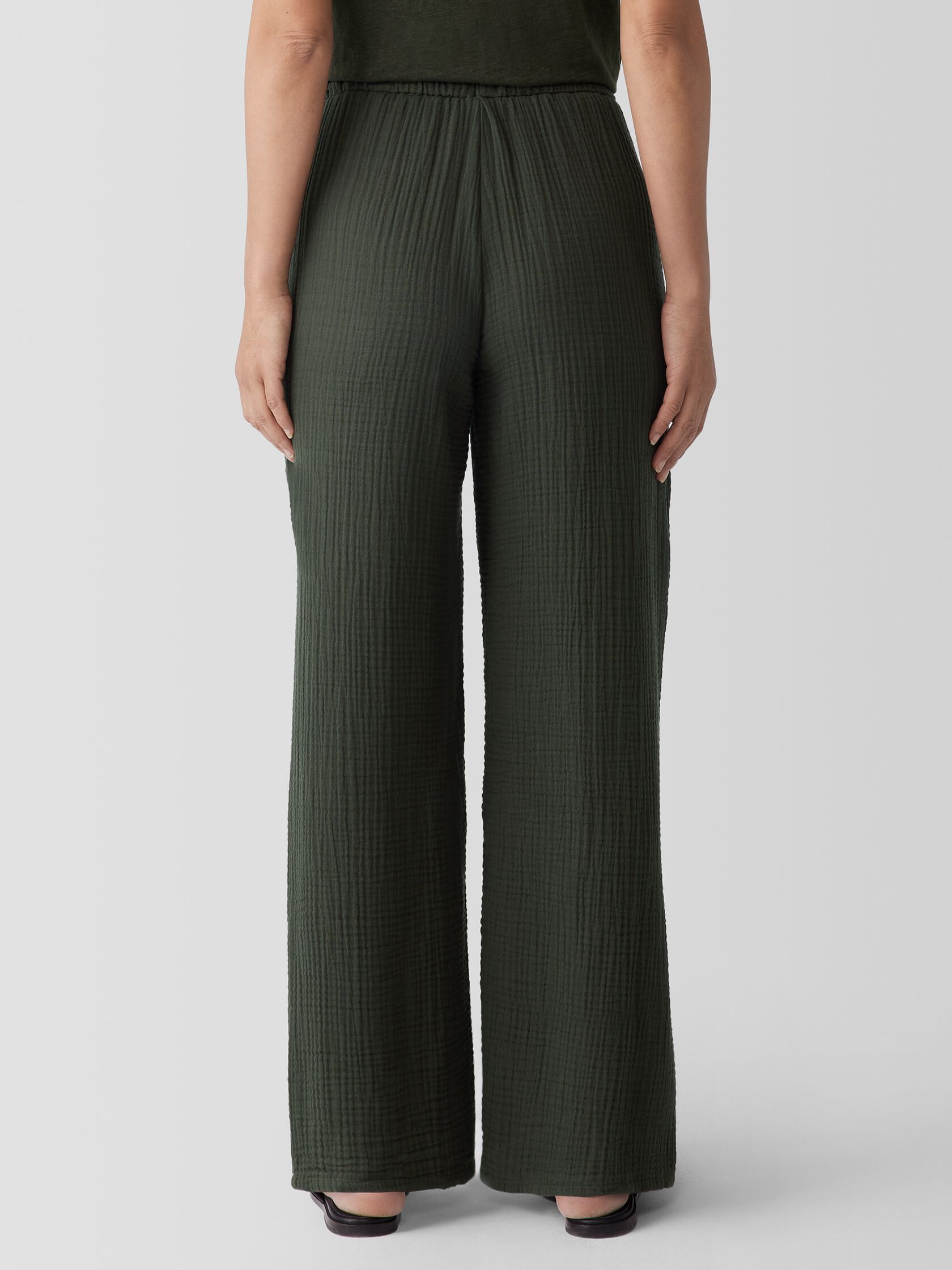 Organic Cotton Lofty Gauze Straight Pant