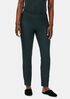 Washable Stretch Crepe Slim Ankle Pant