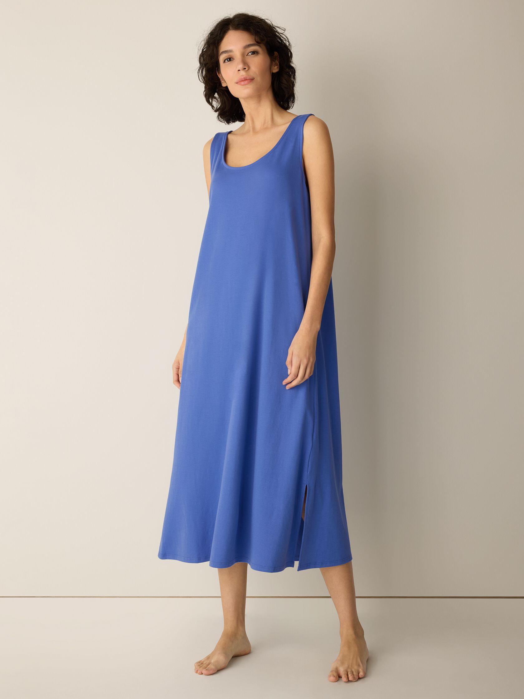 Organic Cotton Interlock Tank Sleep Dress