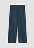 Boiled Wool Jersey Wide-Leg Pant