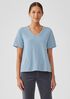 Organic Cotton Slub V-Neck Tee