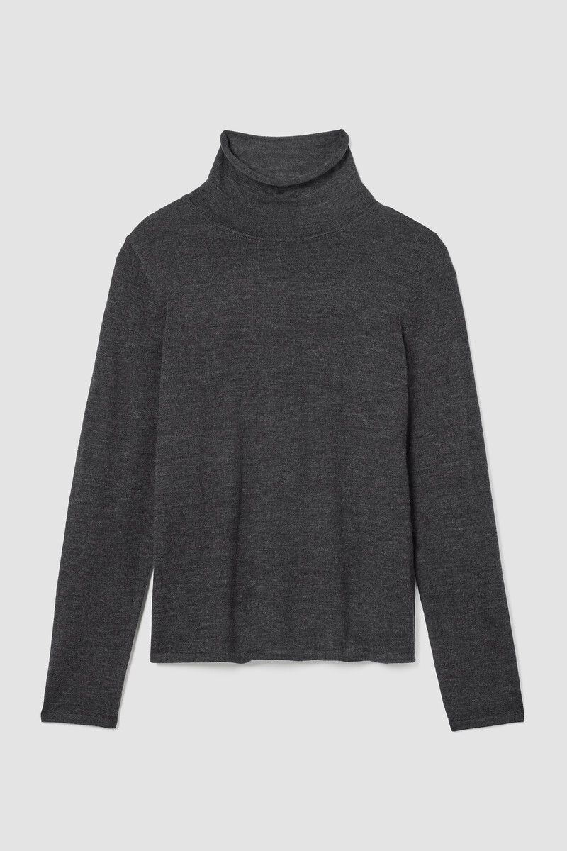 Fine Merino Turtleneck Top in Regenerative Wool Fine Merino Turtleneck Top in Regenerative Wool
