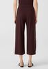 Fine Jersey Wide-Leg Pant with Slits