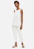 System Washable Stretch Crepe Slim Ankle Pant