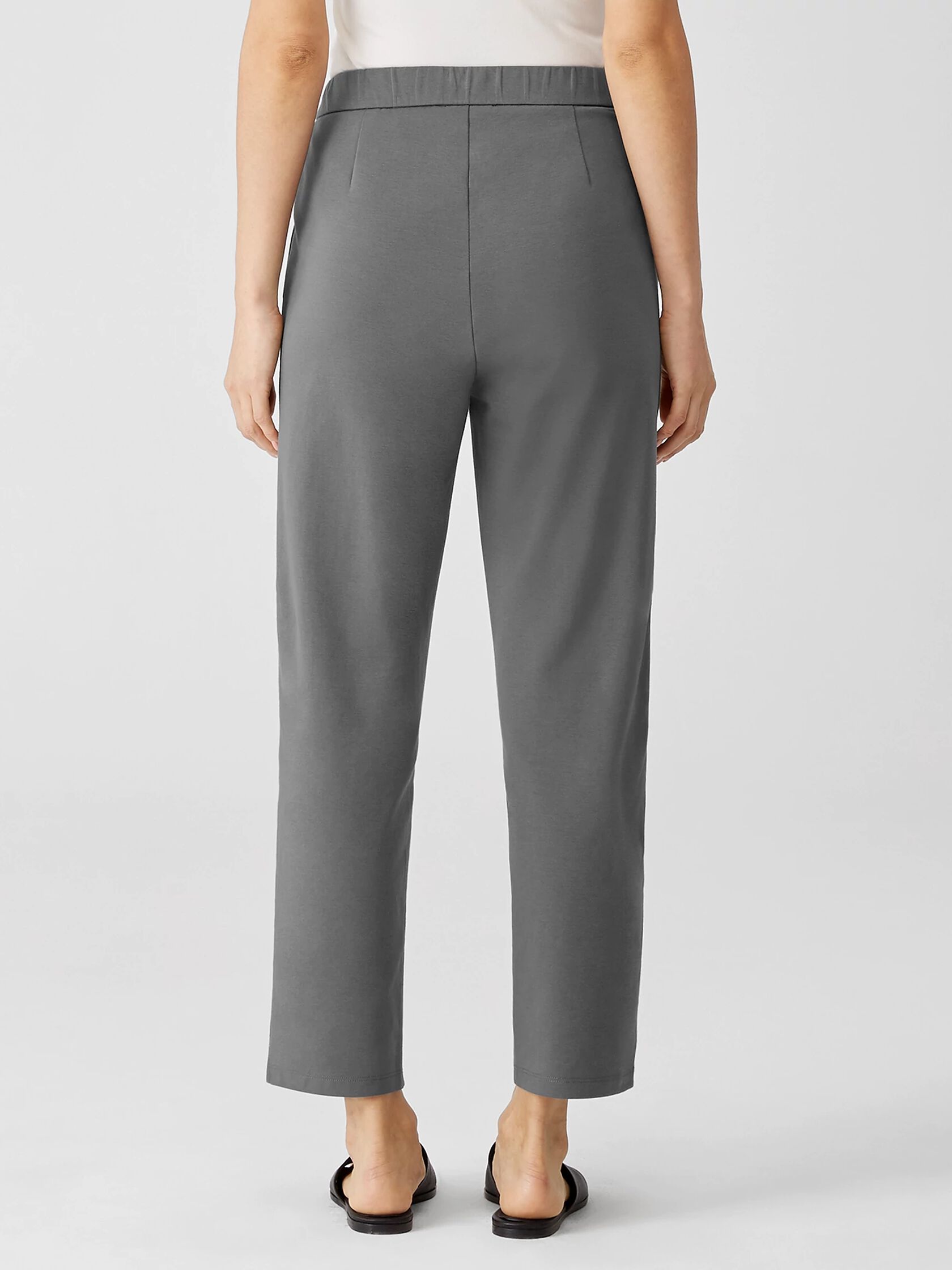 Organic Cotton Ponte Slouchy Pant