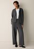 Organic Cotton Boucle Knit Hooded Jacket