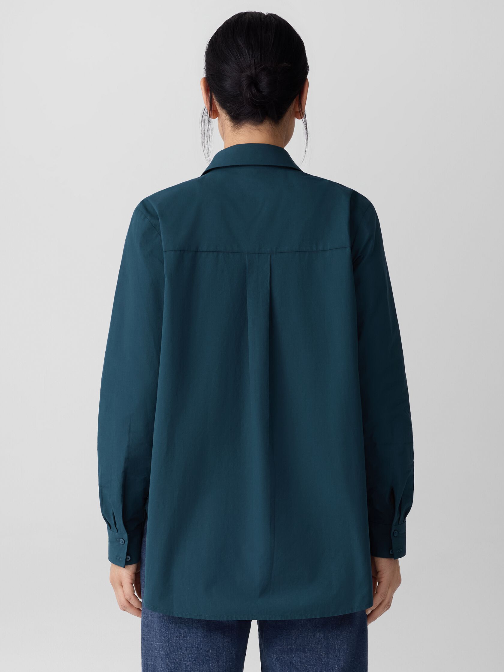 Organic Cotton Poplin Classic Collar Shirt