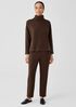 Cozy Brushed Terry Hug Funnel Neck Box-Top