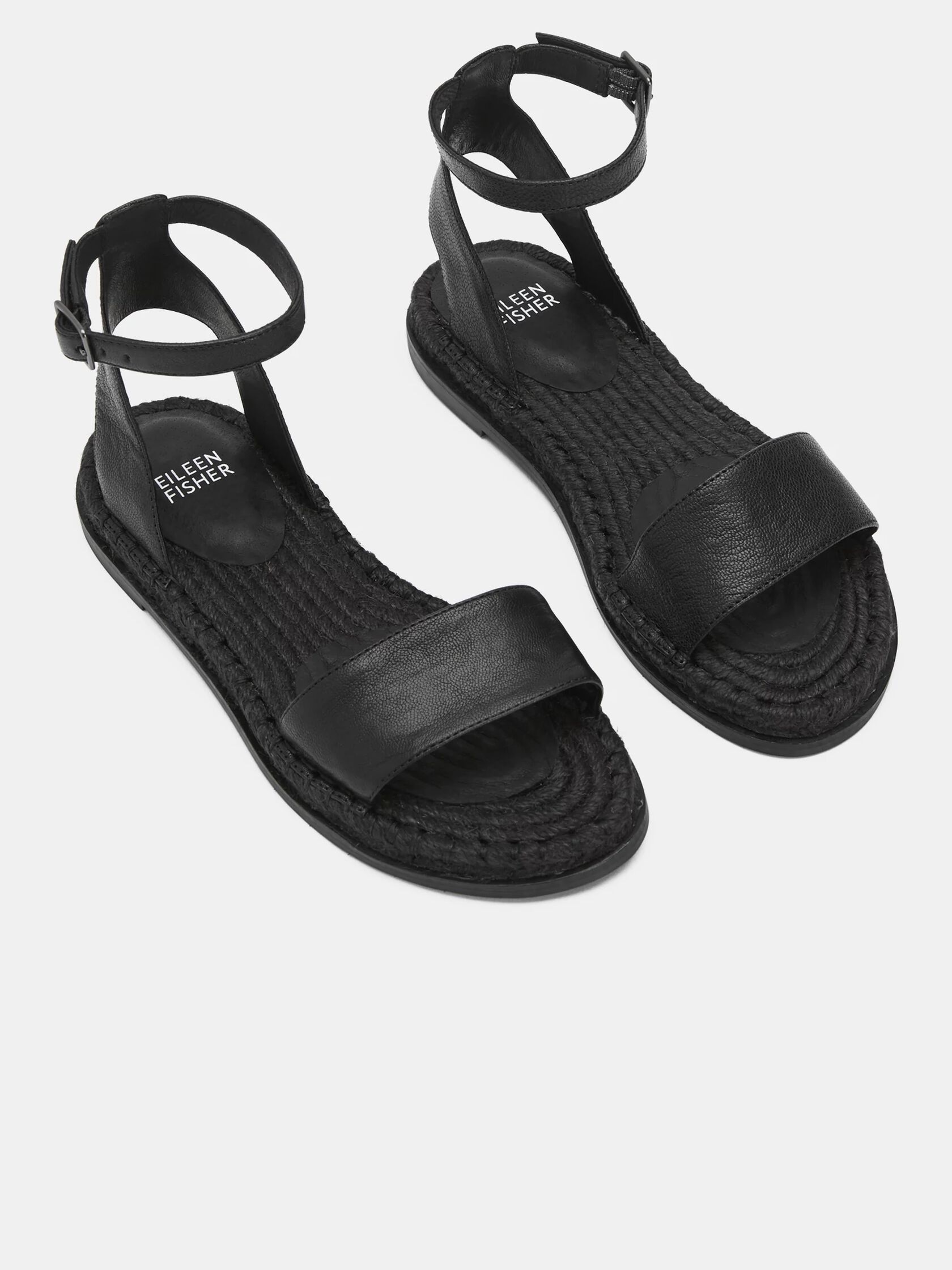 Mike Tumbled Leather Espadrille Sandal