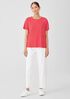 Organic Linen Jersey Crew Neck Tee