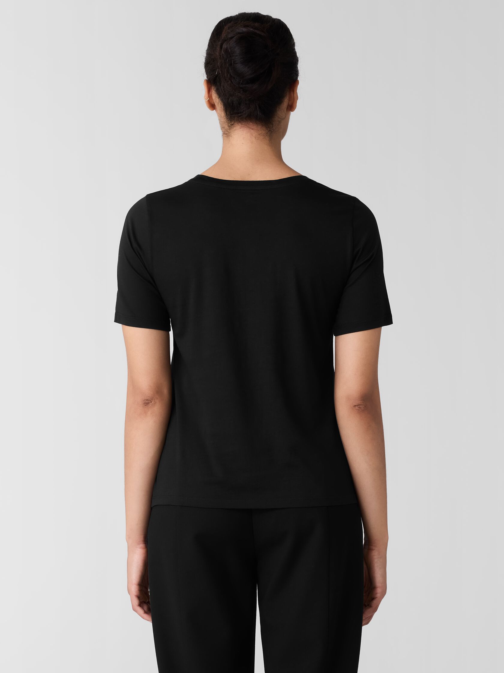 Organic Pima Cotton Jersey Round Neck Tee