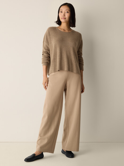 Merino Crew Neck Top in Regenerative Wool