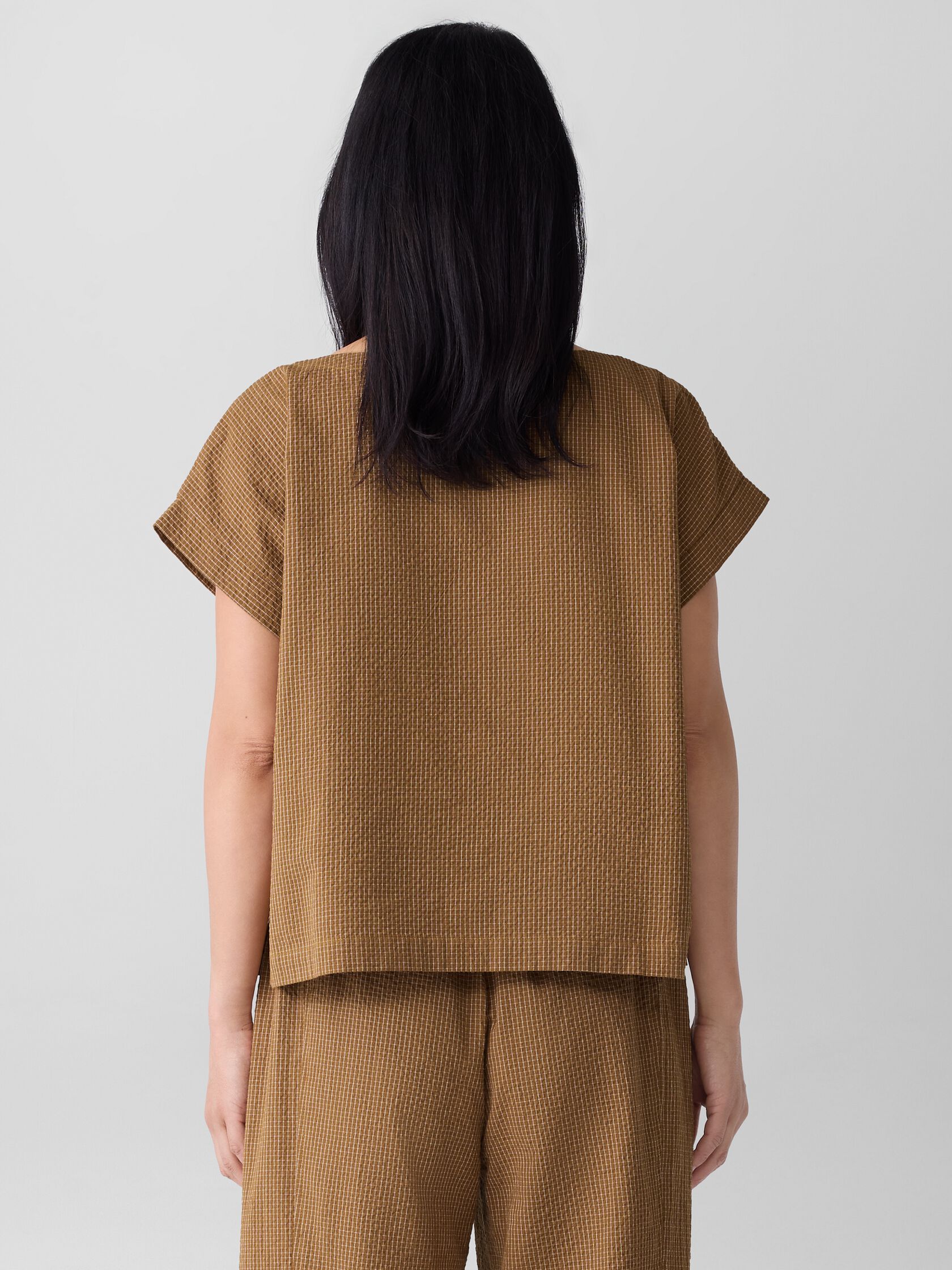 Organic Cotton Ripple Square Top