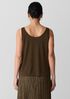 Stretch Silk Jersey Scoop Neck Tank