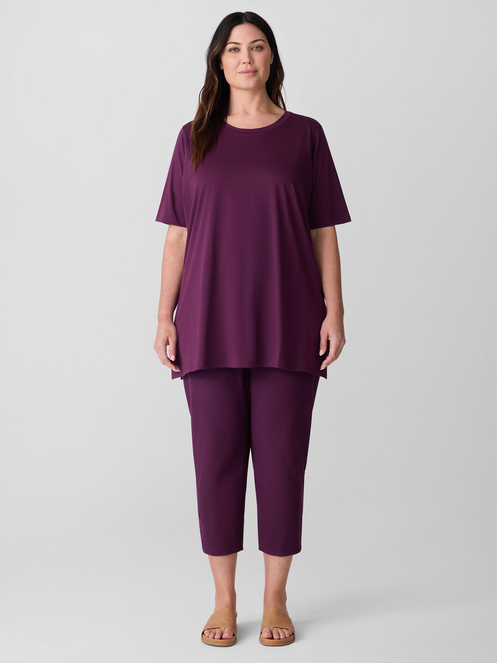Organic Pima Cotton Jersey Long Tee