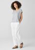 Organic Linen Jersey V-Neck Tee