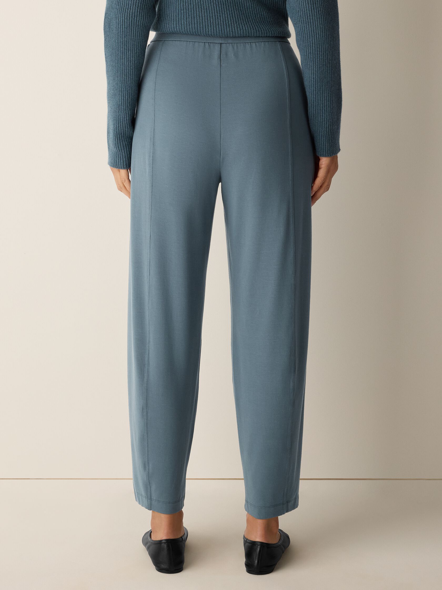 Stretch Jersey Knit Lantern Pant