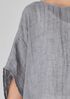 Délavé Organic Linen Gauze Bateau Neck Poncho