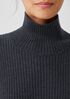 Merino Turtleneck Top in Regenerative Wool