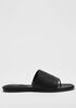 Edge Leather Slide Sandal