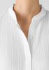 Organic Cotton Ripple Band Collar Shirt
