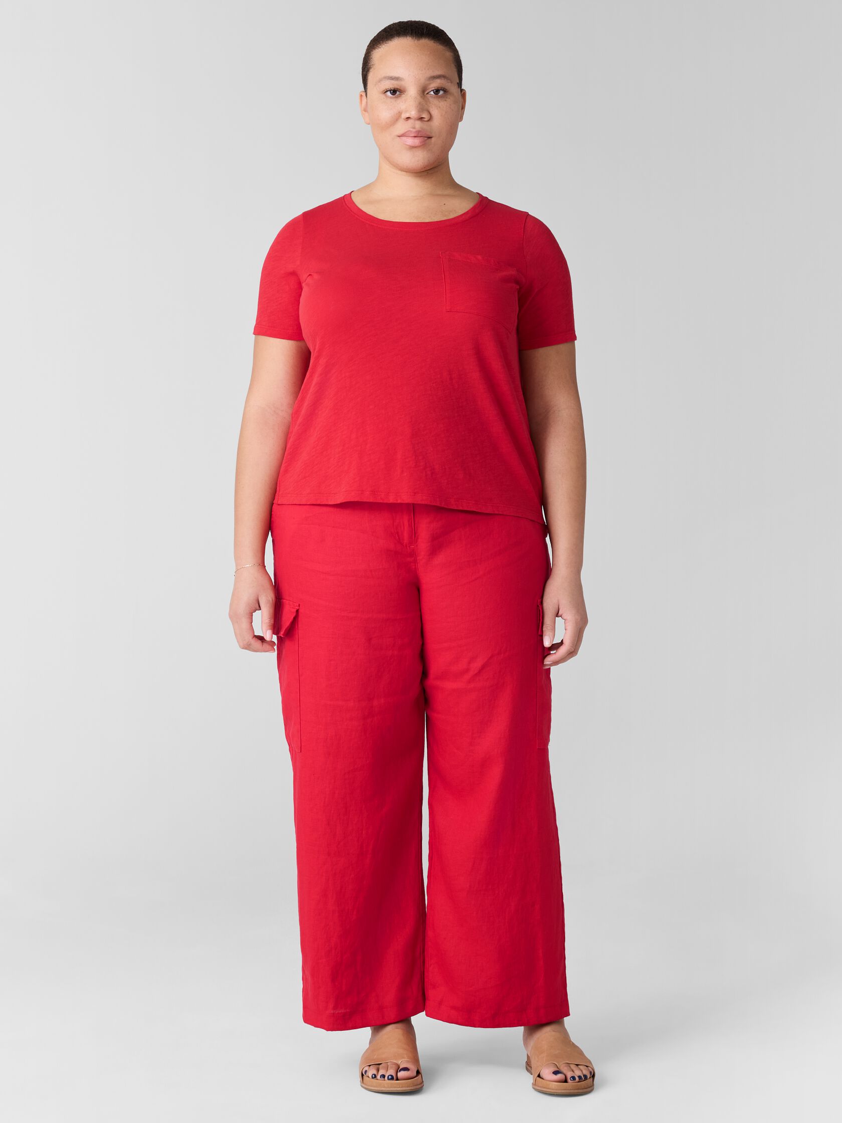 Organic Cotton Slubby Jersey Pocket Tee