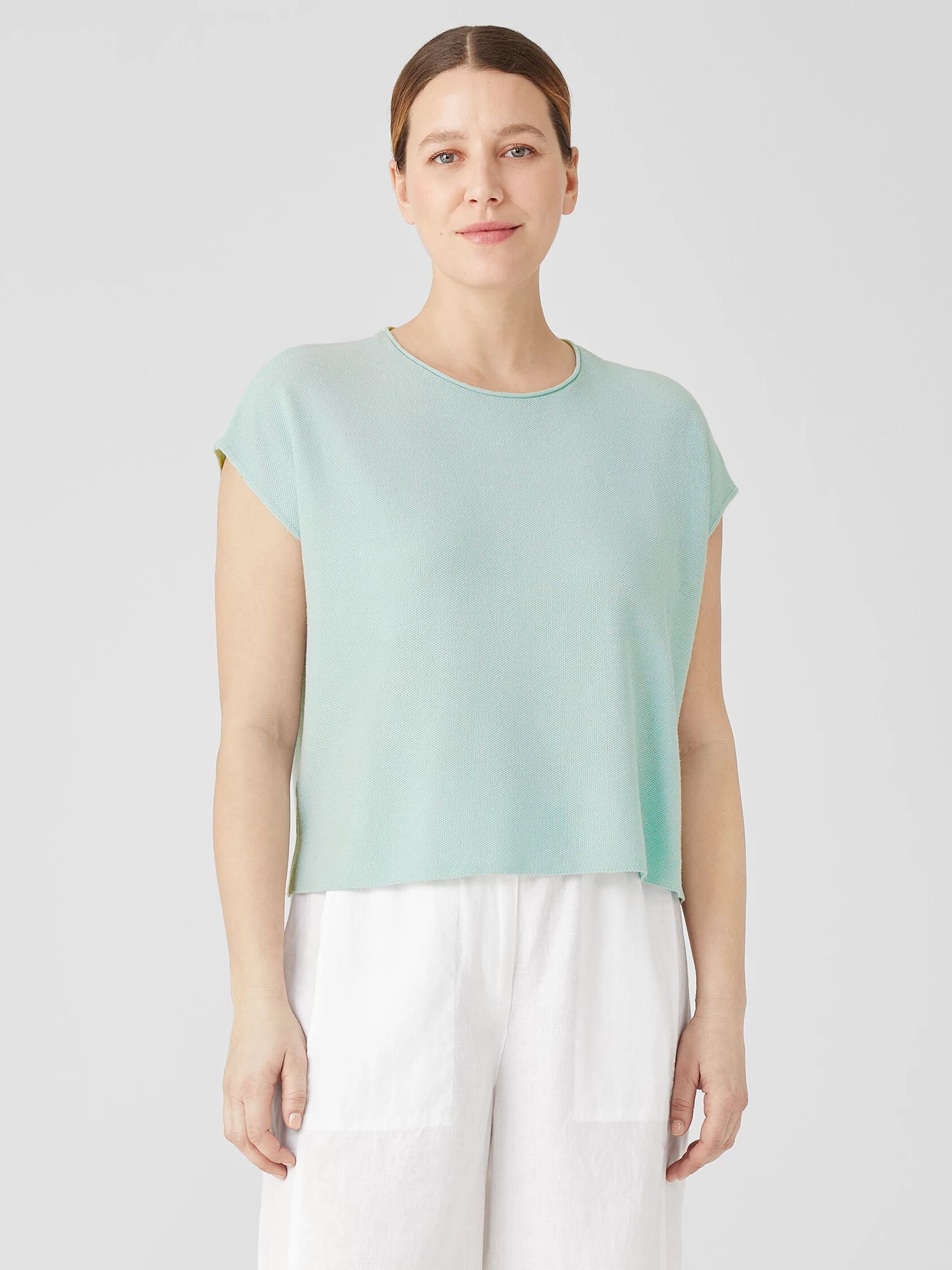 Organic Linen Cotton Square Top