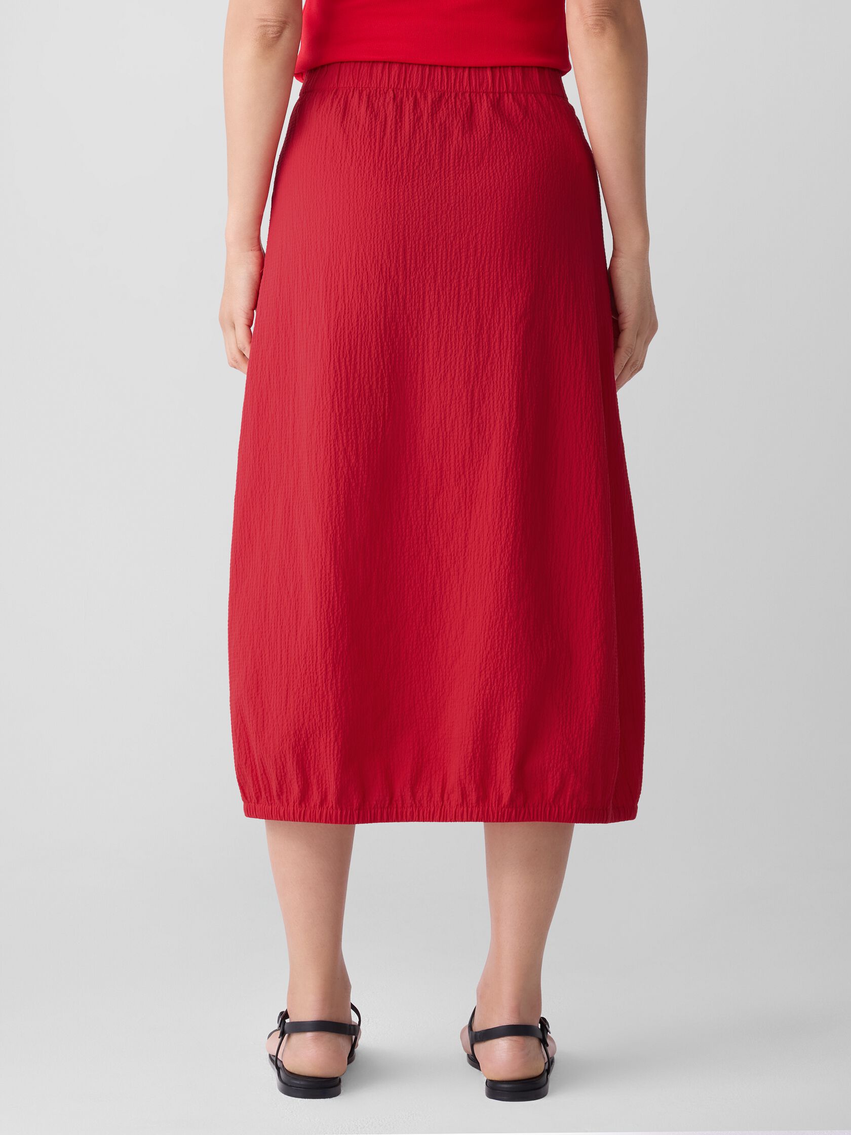 Organic Cotton Pucker Lantern Skirt