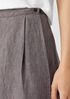 Washed Organic Linen Delave Wrap Skirt