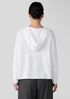 Organic Linen Cotton Slub Hooded Top