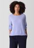 Organic Cotton Chenille Jewel Neck Top