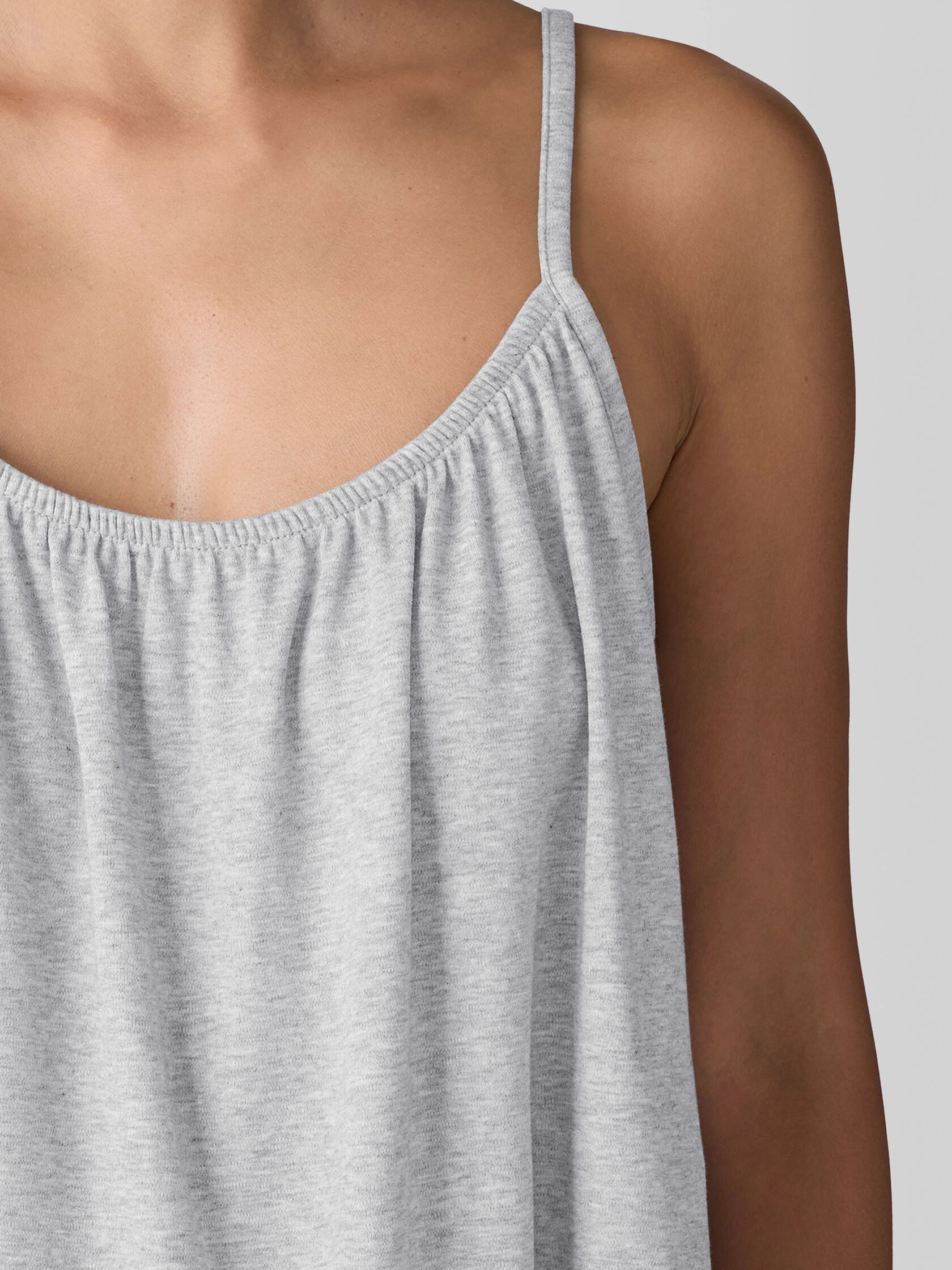 Mélange Organic Cotton Interlock Sleep Cami