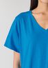 Organic Cotton Slubby Jersey V-Neck Tee