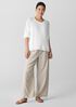 Peruvian Organic Cotton Cord Crew Neck Top