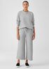 Organic Cotton French Terry Wide-Leg Pant