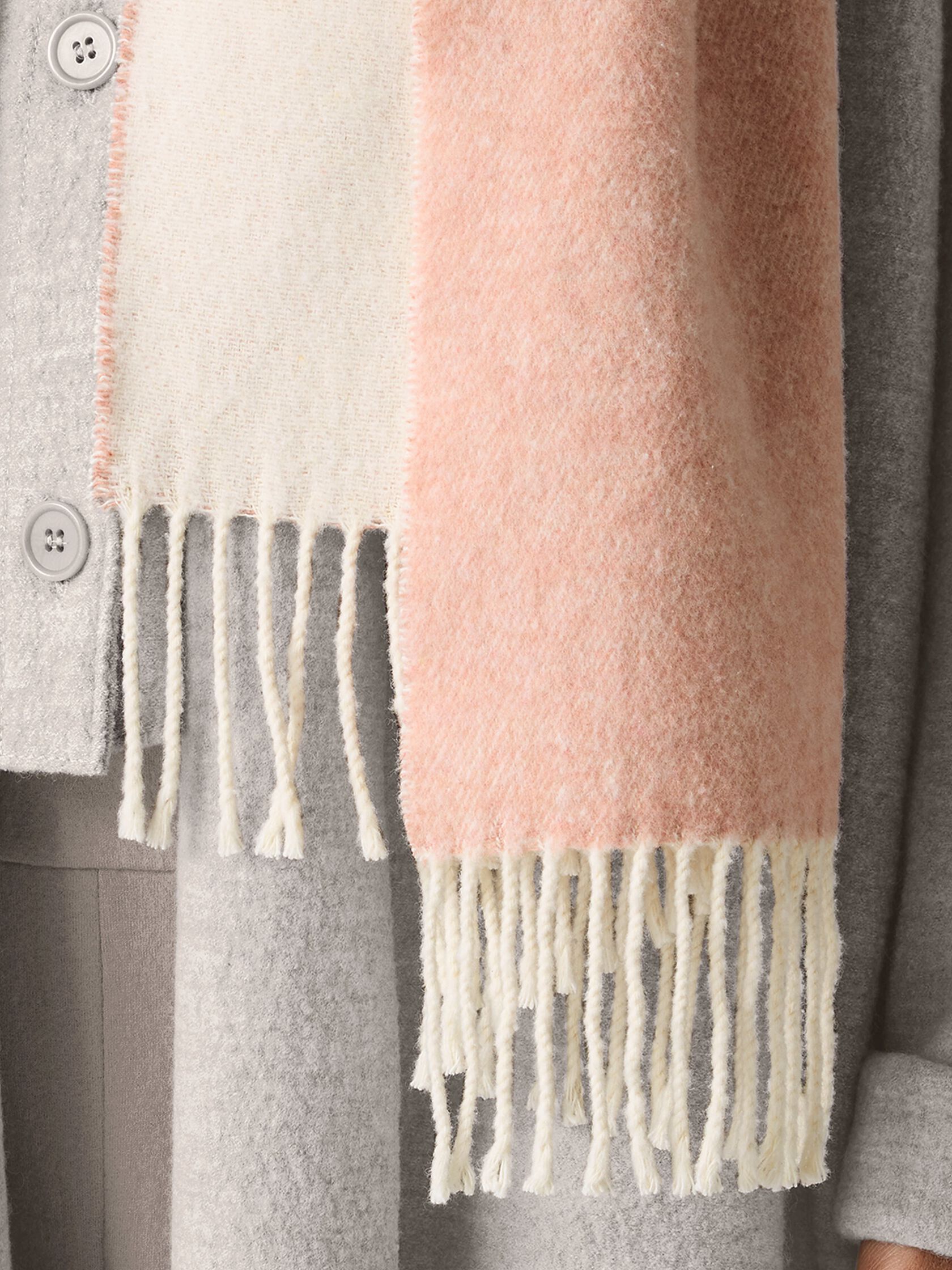 Brushed Recycled Cotton Cashmere Scarf